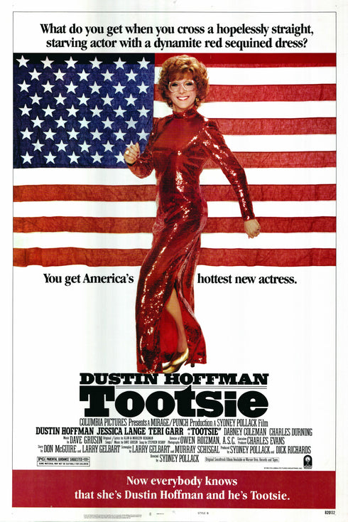 tootsie 1982 one sheet poster rolled b